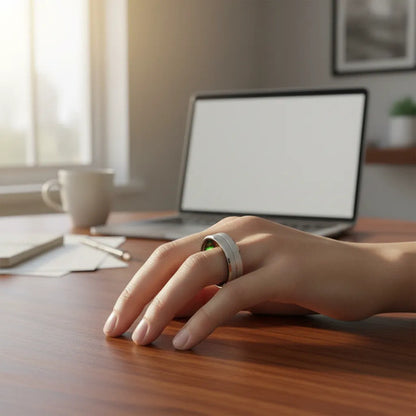 Anillo Inteligente Monitoreo Sueño Talle 11 Ios Android Plateado 11