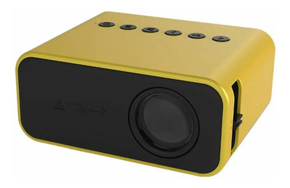 Mini Proyector Portátil Con Control Remoto Hdmi Av Tf Hd Amarillo - Yt500
