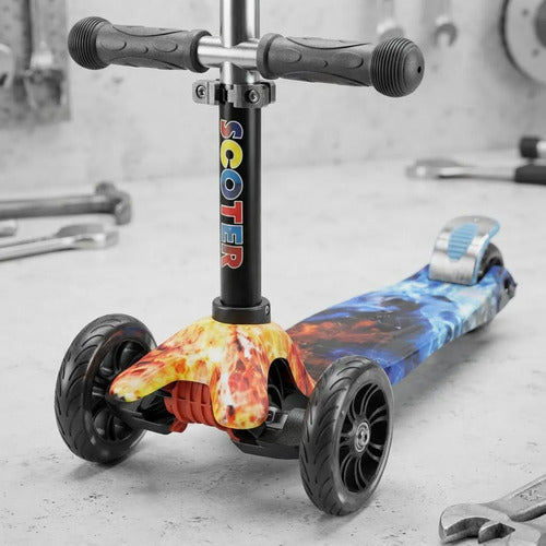 Tripatín Scooter Infantil 50kg Luces Ruedas Regulable Aleatorio