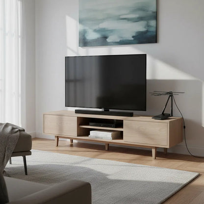 Antenas Interior Tv Digitales Señal Abierta Hdtv Canal 10 Db Negro