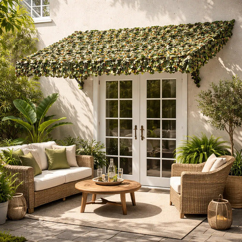 Toldo Lona Malla Sombra Camuflado 3x3 Impermeable Camping Aleatorio
