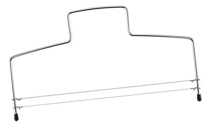 Cortador Para Capas De Torta Doble Regulable 30x18cm Plateado