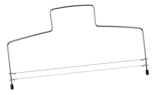 Cortador Doble Regulable Para Capas De Torta 30x18cm Plateado