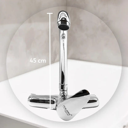 Grifo Monocomando 20cm Cocina Cromado Canilla Mesada Pared