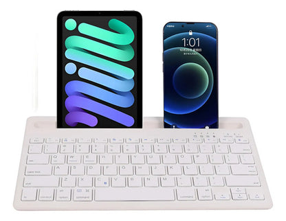 Teclado Inalambrico Tablet Celu Bluetooth Portátil Soporte