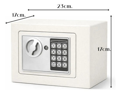 Caja Fuerte Electronica Digital Seguridad Acero Fuerte 23 Cm Negro