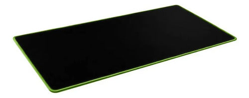 Mousepad Gamer Xl Base Goma Antideslizante Alfombrilla Tela Verde Liso