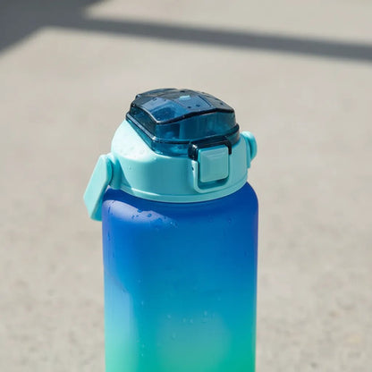 Botella 2l Hidratacion Motivacional Deportiva Tapa Fija