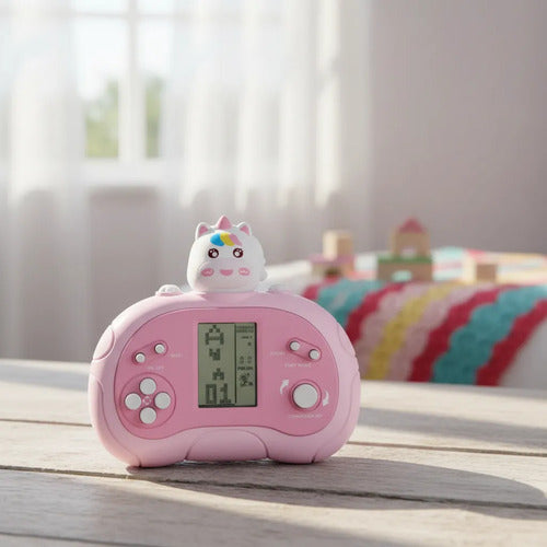 Mini Consola Portátil Infantil Retro Juegos Clásicos Lcd Rosa