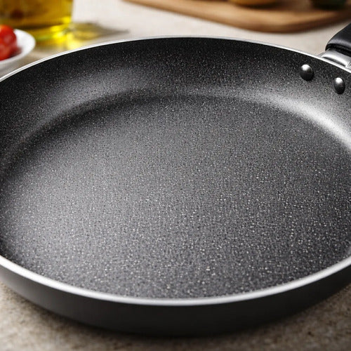 Sartén Hot Cake Antiadherente Mango Térmico Panqueques 22cm Negro