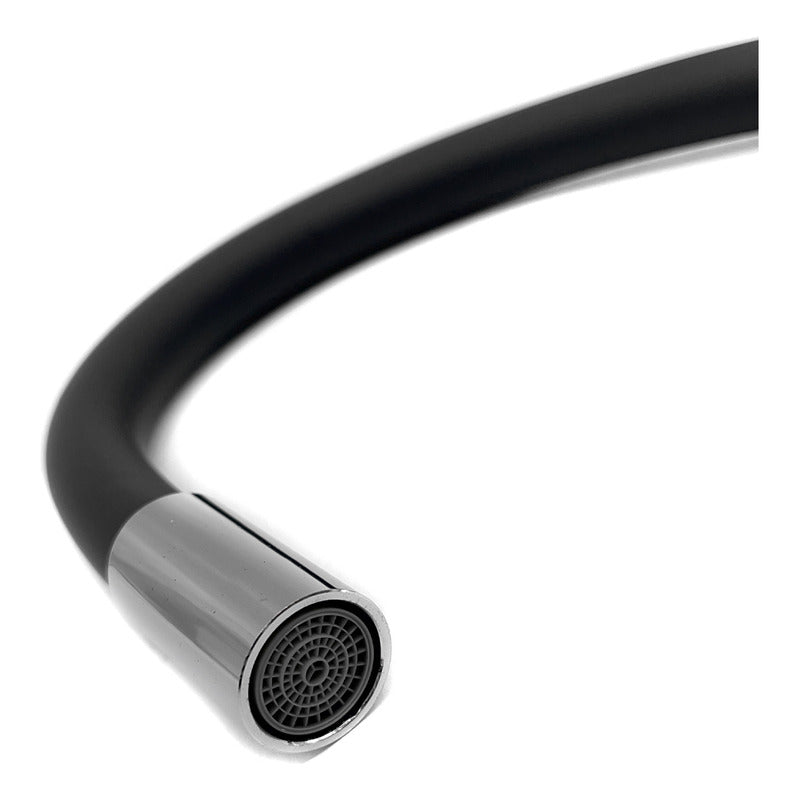 Grifo Monocomando 20cm Flexible Cocina Cromado Mesada Pared