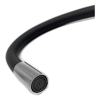 Grifo Monocomando 20cm Flexible Cocina Cromado Mesada Pared