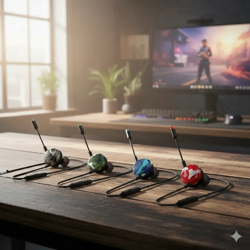 Auriculares Gamer In Ear Microfono Jack 3.5mm Celular Pc Aleatorio