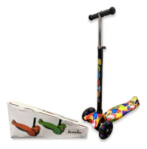 Tripatín Scooter Con Luces, Colorido, Altura Regulable Aleatorio