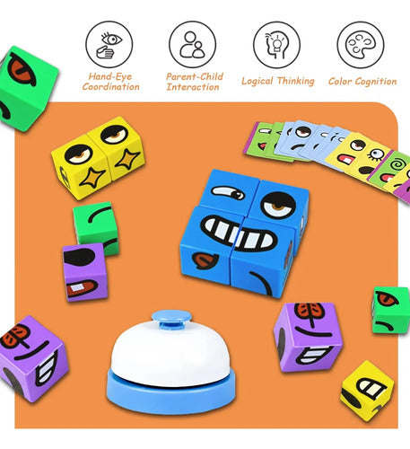 Juego De Bloques Creativos Caras Divertidas Juguete Infantil 89 Varios