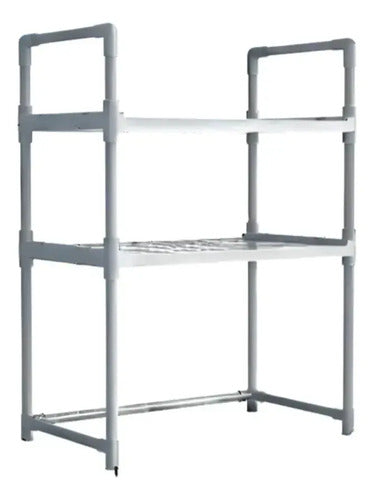 Organizador Rack Cocina Blanco 3 Niveles Mesada Estante Microondas Veoquiero