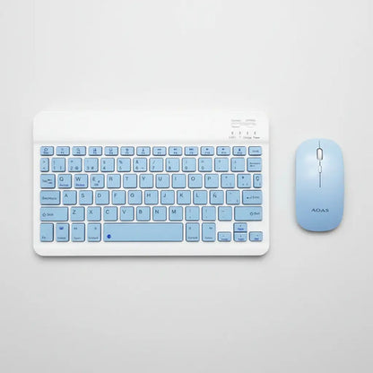 Teclado Y Mouse Inalambrico Bluetooth Recargable Combo