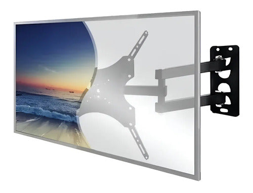Soporte Tv Monitor Hdl117b2 Pared Brazo Móvil 14 A 55 Pulgadas Negro