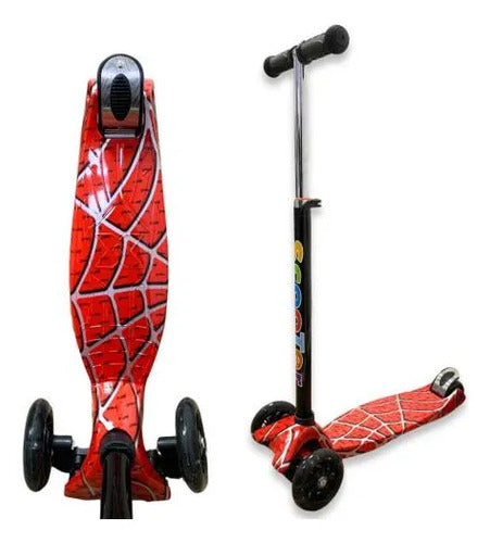 Scooter Infantil 3 Ruedas Luces Altura Regulable 50kg Aleatorio