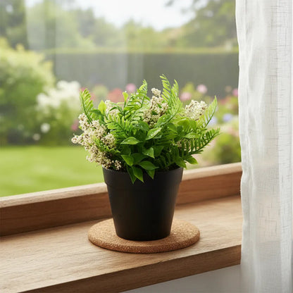 Maceta Con Planta Artificial Decorativa Lirio 15cm Jardin Aleatorio