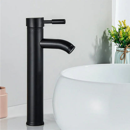 Monocomando Negro Lavatorio Canilla Baño Mezcladora Pileta