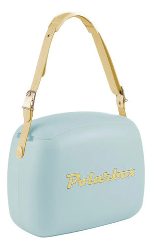 Bolso Termico Estilo Retro Portatil 6 Lts Tapers Incluidos Celeste/amarillo