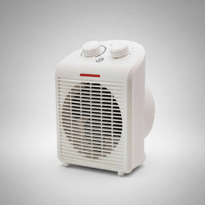 Calefactor Portátil Caloventilador Eléctrico Termostato Beige