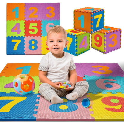 Alfombra Goma Eva Didactica Numeros X10 Unidades 30x30x0.8cm