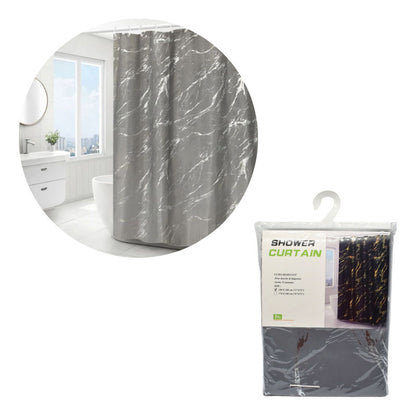 Cortina De Baño Para Ducha Diseño Marmol 180x180cm
