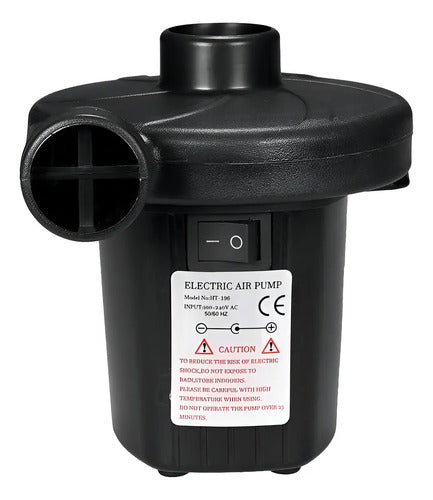 Inflador Electrico Piletas Colchones Camping Tres Picos 55 W