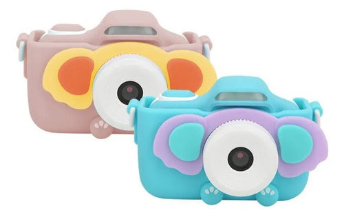 Mini Cámara Digital Infantil 1080p Pantalla 2 Pulgadas Rosa