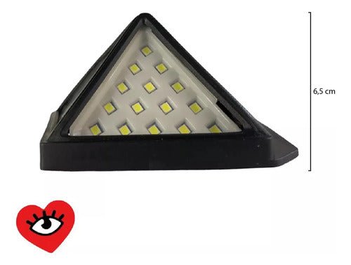 Aplique Reflector Led Panel Solar 100 Leds Sensor Movimiento Veoquiero Negro Blanco Frío