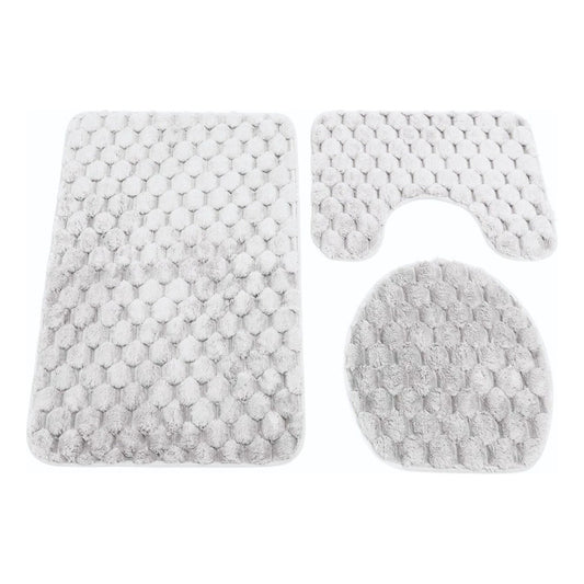 Pack De Alfombras Para Baño 3 Pcs Con Relieve
