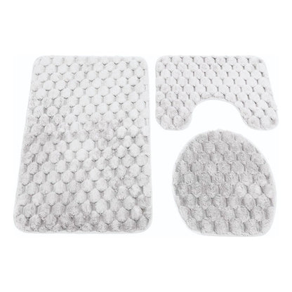 Set De Alfombras Para Baño 3 Pcs Con Relieve