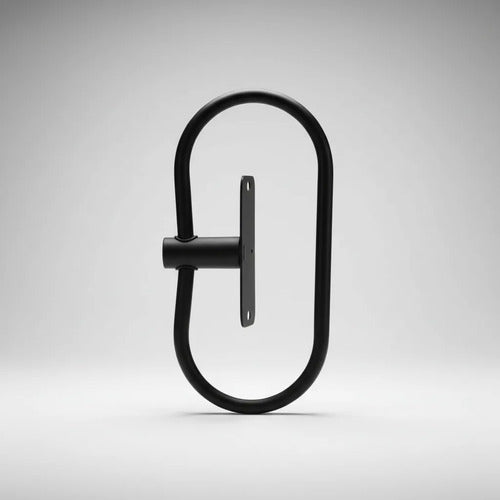 Toallero Soporte Anillo Porta Toalla Baño Pared 22cm Aro Negro