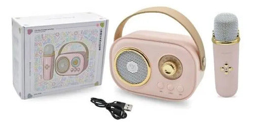 Parlante Karaoke Portatil Bluetooth Microfono Inalambrico Aleatorio