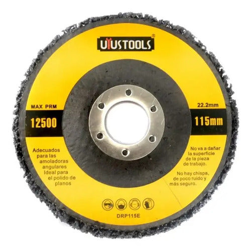 Disco Removedor Pintura Oxido Pulir 4 1/2 115mm Esmeril Negro - Drp115e