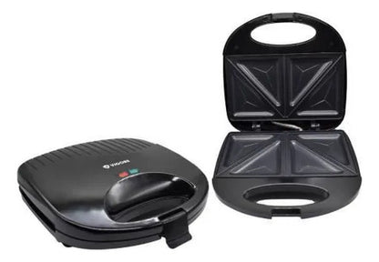 Sandwichera Tostadora Electrica Antiadherente Placas Grill Negro