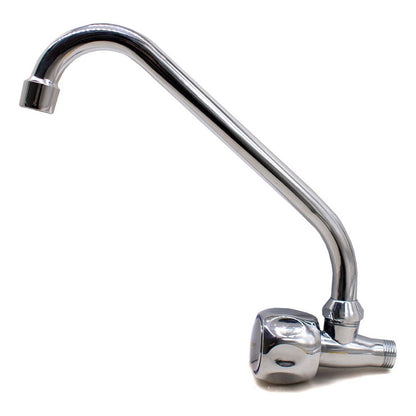 Canilla Cocina Pared Unitaria Grifo Mesada Metal Agua Fria