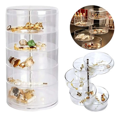 Joyero Organizador Accesorios Anillos Pulseras Giratorio Aleatorio