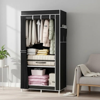 Armario Portatil 146x56 Oficina Tela Tnt Organizador Ropero 5 Colores Segun Stock