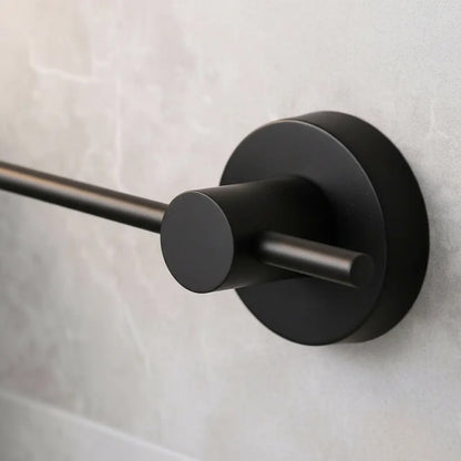 Soporte Rollo Papel Higienico Portarrollos Baño Pared Negro Negro