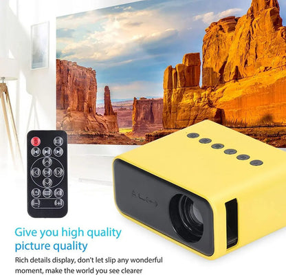 Mini Proyector Portátil Con Control Remoto Hdmi Av Tf Hd Amarillo - Yt500
