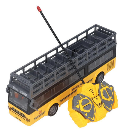 Autobus Escolar Juguete Con Control Remoto Luces Led Aleatorio