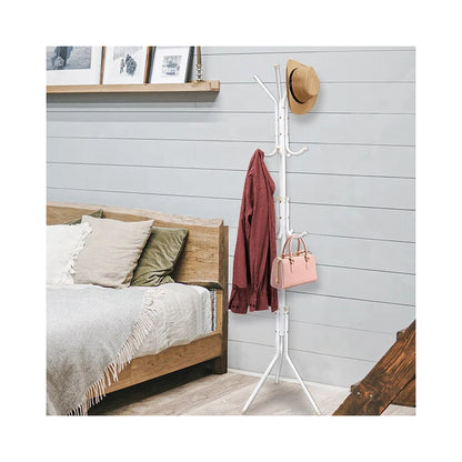 Perchero De Pie Metal Organizador Abrigos Sombrero 172x42cm