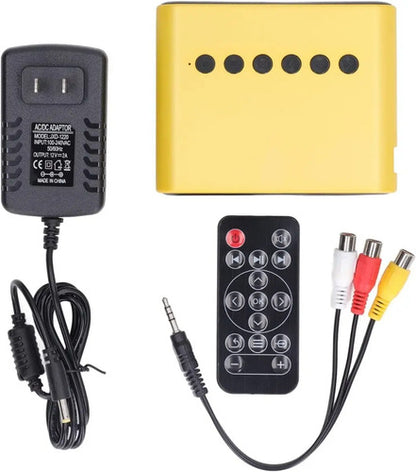 Mini Proyector Portátil Con Control Remoto Hdmi Av Tf Hd Color Amarillo - Yt500