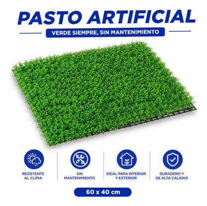 Pasto Artificial Planta Panel Decorativo Jardin Vertical 60c Aleatorio