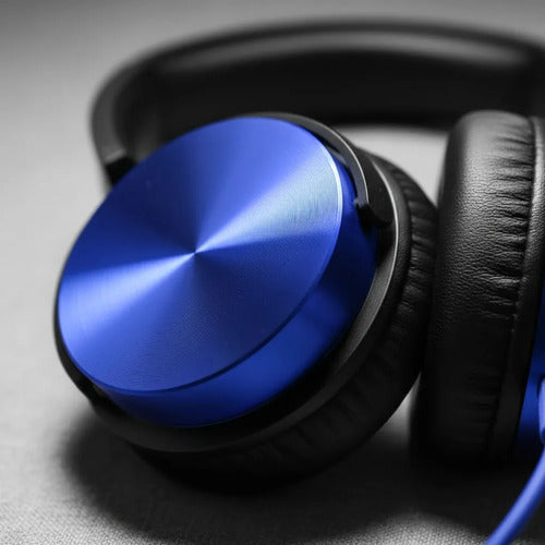 Auricular Cable Microfono Manos Libres Vincha Ajustable 3.5 Azul