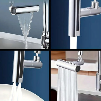 Puntero Adaptador Boquilla Canilla Grifo Efecto Cascada Plateado