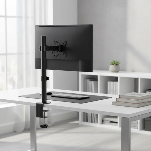 Soporte Mesa Monitor Televisor Brazo Giratorio Hierro 15-33  Negro